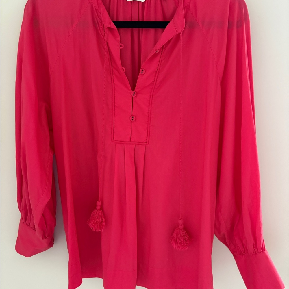 Joie Blouse with Tassels - Sz Med